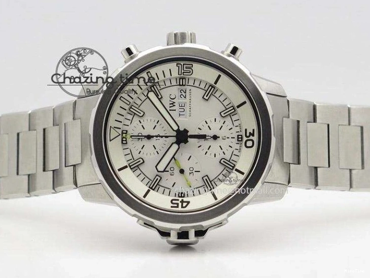 MIROTIME 0131 Versatile Aquatimer Chrono IW376803 V6F 1:1 Best Edition White Dial On SS Bracelet A 7359